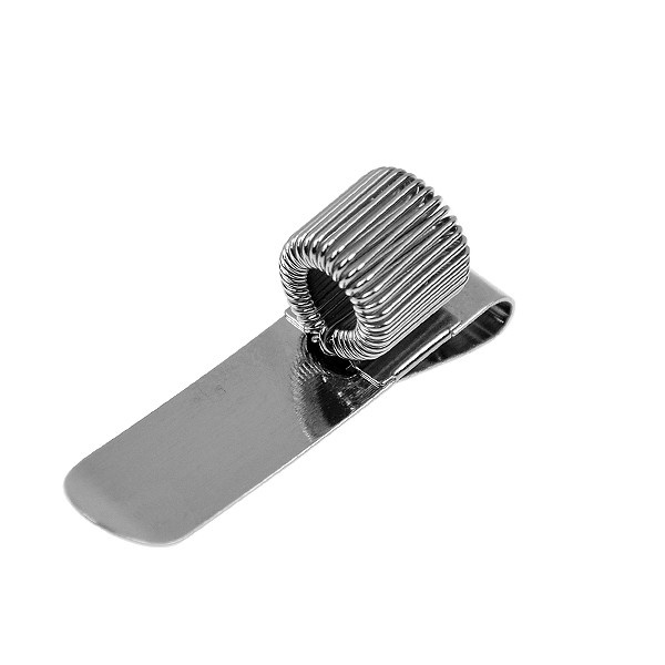 Pen holder in metal, for 1 pen, PEN-CLIP, silver