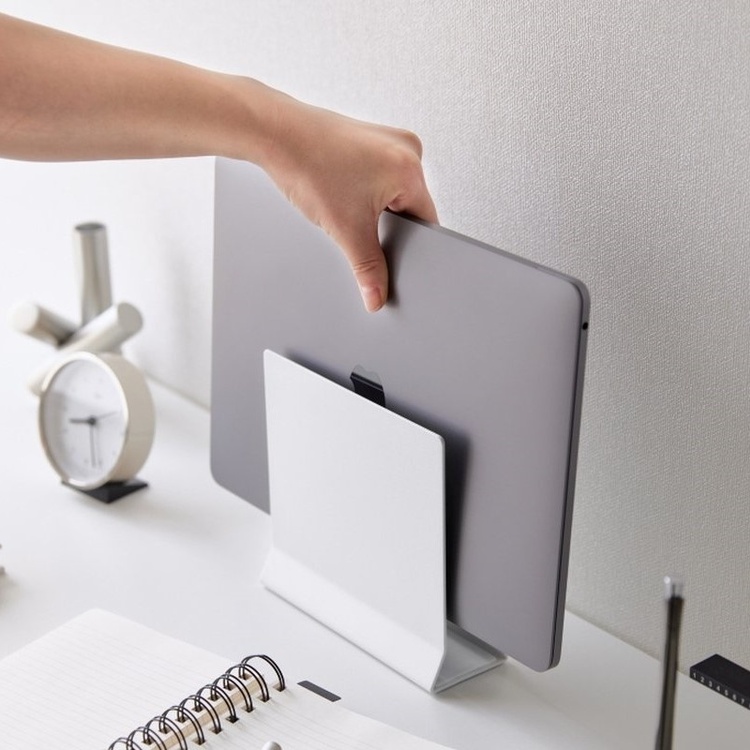 Space Saving Storage, TOWER SLIM LAPTOP STAND, Yamazaki, White