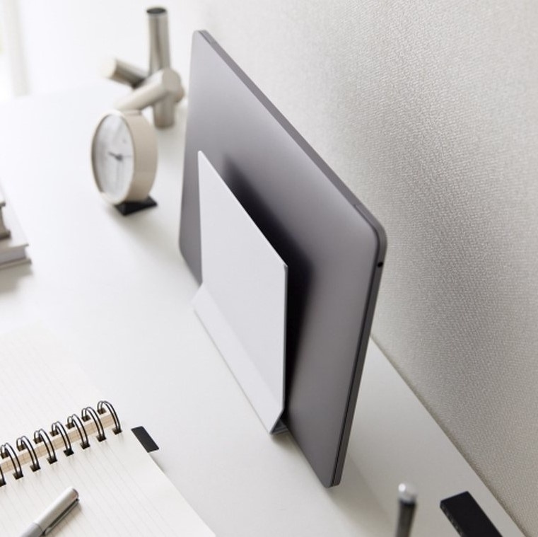 Space Saving Storage, TOWER SLIM LAPTOP STAND, Yamazaki, White