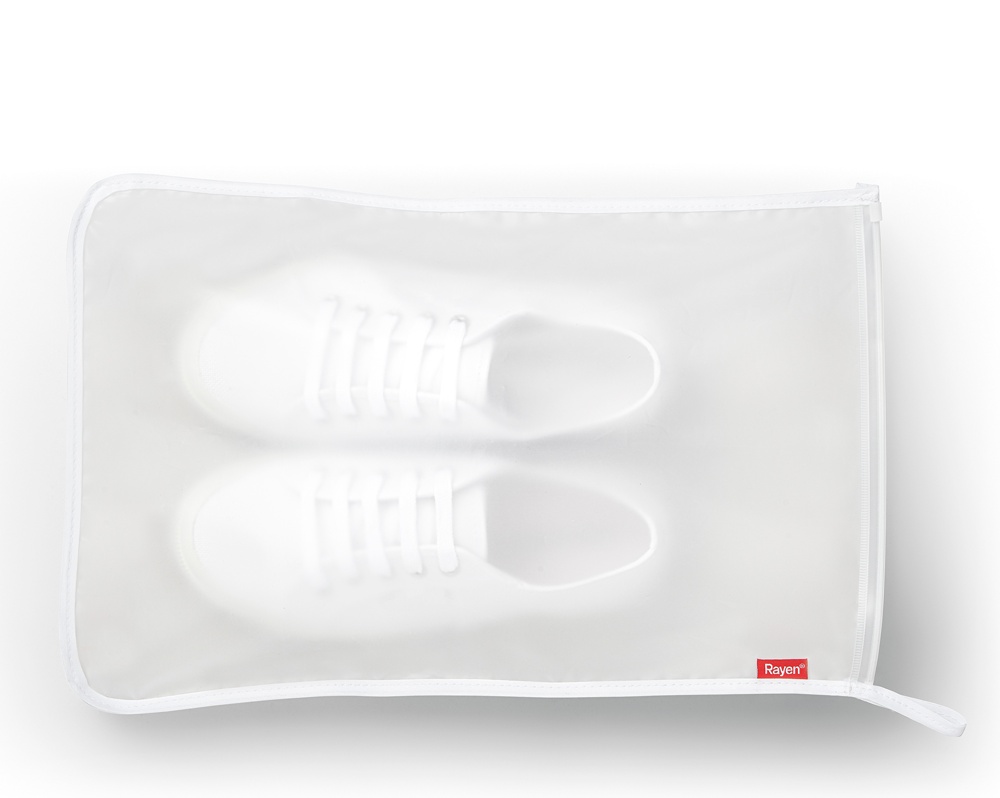 Bags for Shoes / Accessories, Waterproof, Set of 2, MILKY WHITE, 41 x 28 cm, Transparent white