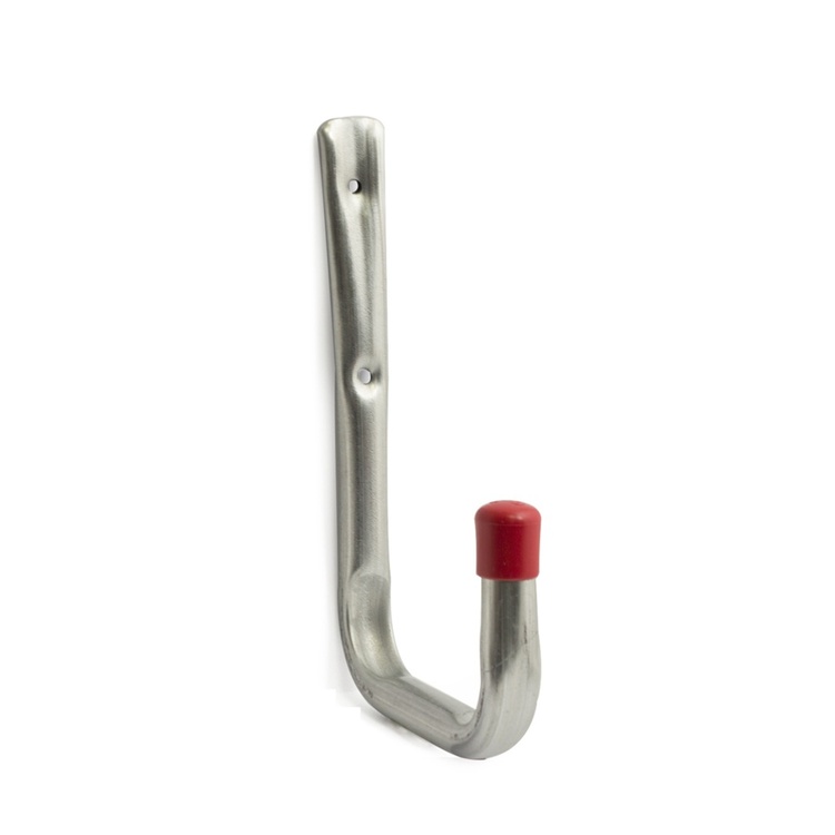 Utility hook, wall mounted, 22 cm, HABO 8501, Metal / Red