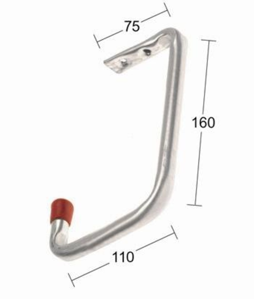 Utility hook for Ceiling & Shelves, HABO 8506, Silver