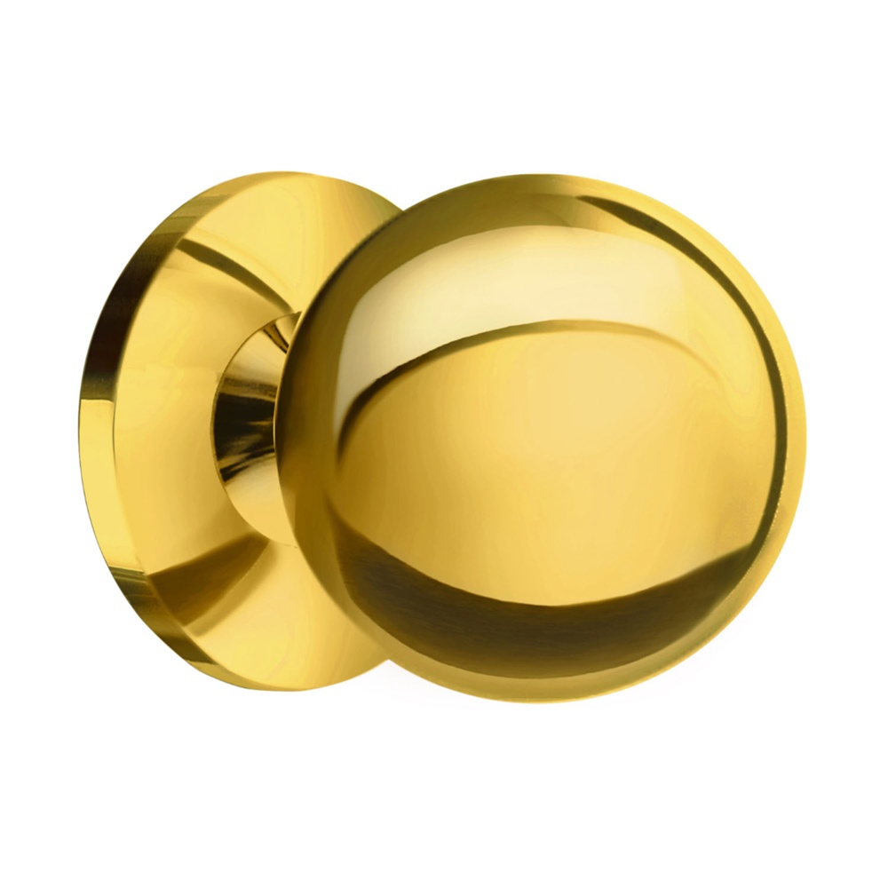 Round knob, KNOPP, Medium, Ø 2,4 cm, Brass