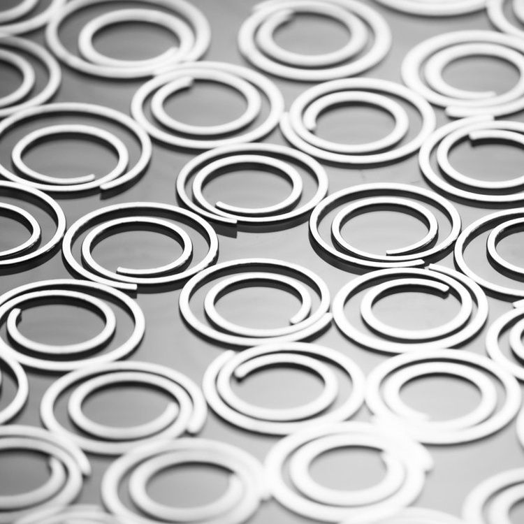 Circular Paper Clips, 25 psc, DESKSTORE MOON LARGE, Ø 3 cm, Silver