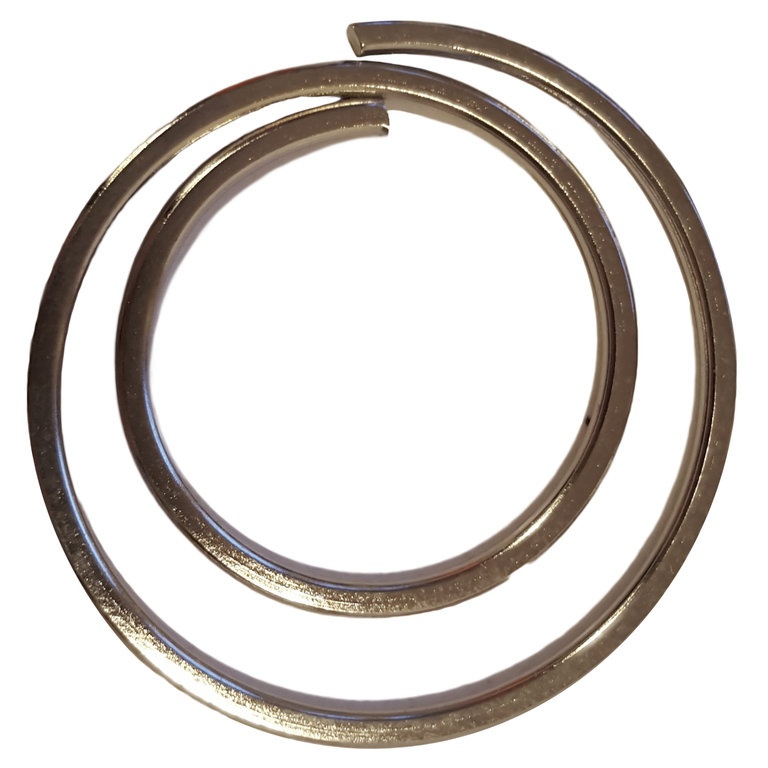Circular Paper Clips, 25 psc, DESKSTORE MOON LARGE, Ø 3 cm, Silver