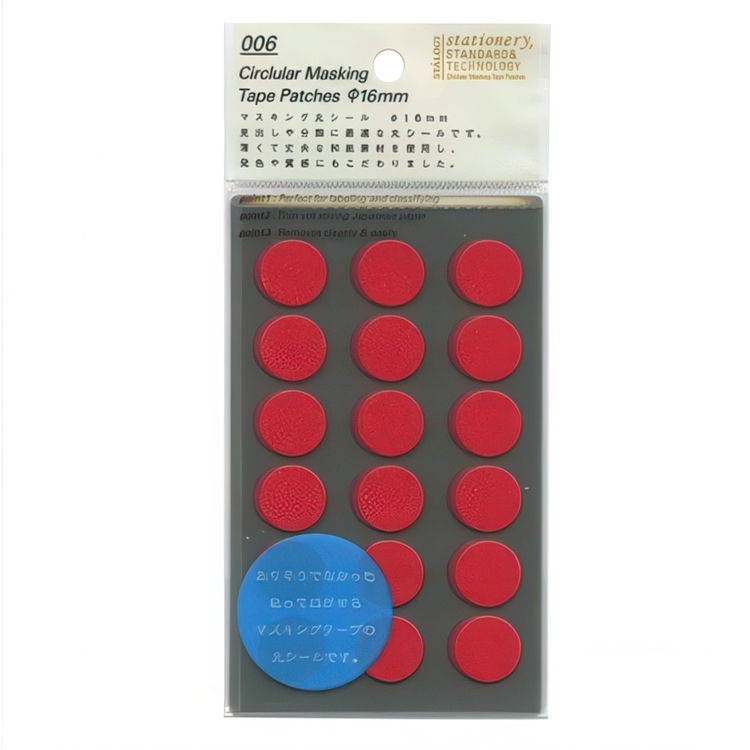 Round Washi Stickers, Ø 16 mm, STALOGY