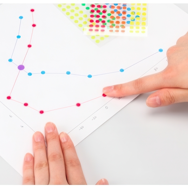 Round Washi Stickers, Ø 20 mm, STALOGY Yellow