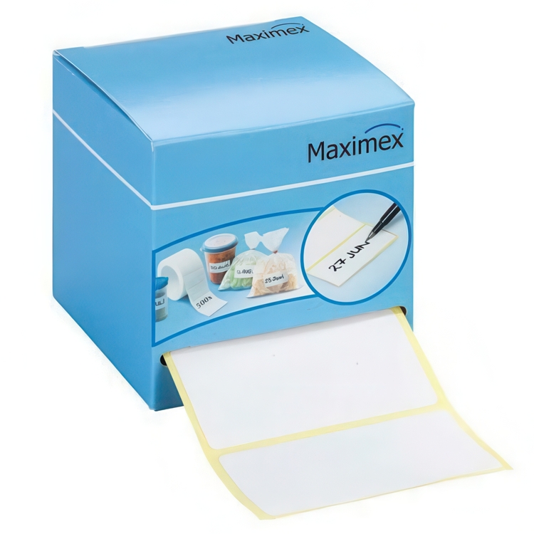 Self-adhesive labels, 500 psc, HAFTETIKETTEN 6 x 3 cm, White
