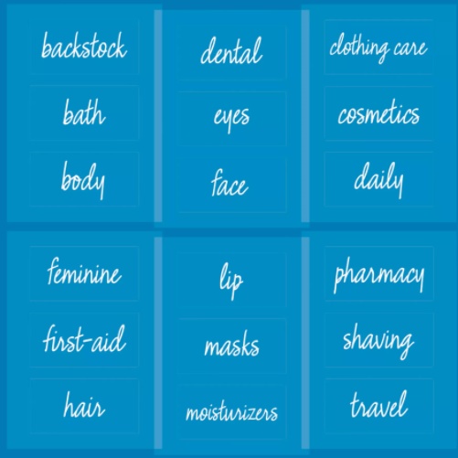 Adhesive Labels, Set of 18, THE HOME EDIT BATHROOM LABELS, Clear