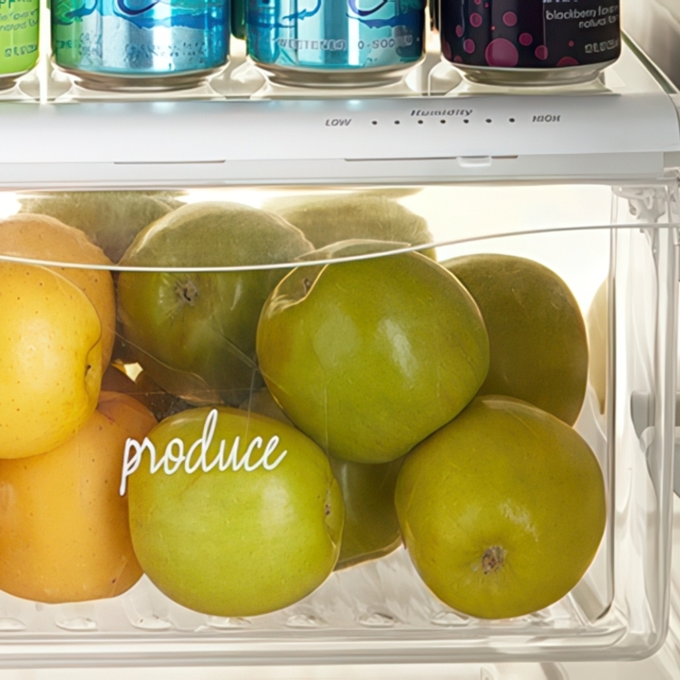 Adhesive Labels, Set of 18, THE HOME EDIT FRIDGE LABELS, Clear