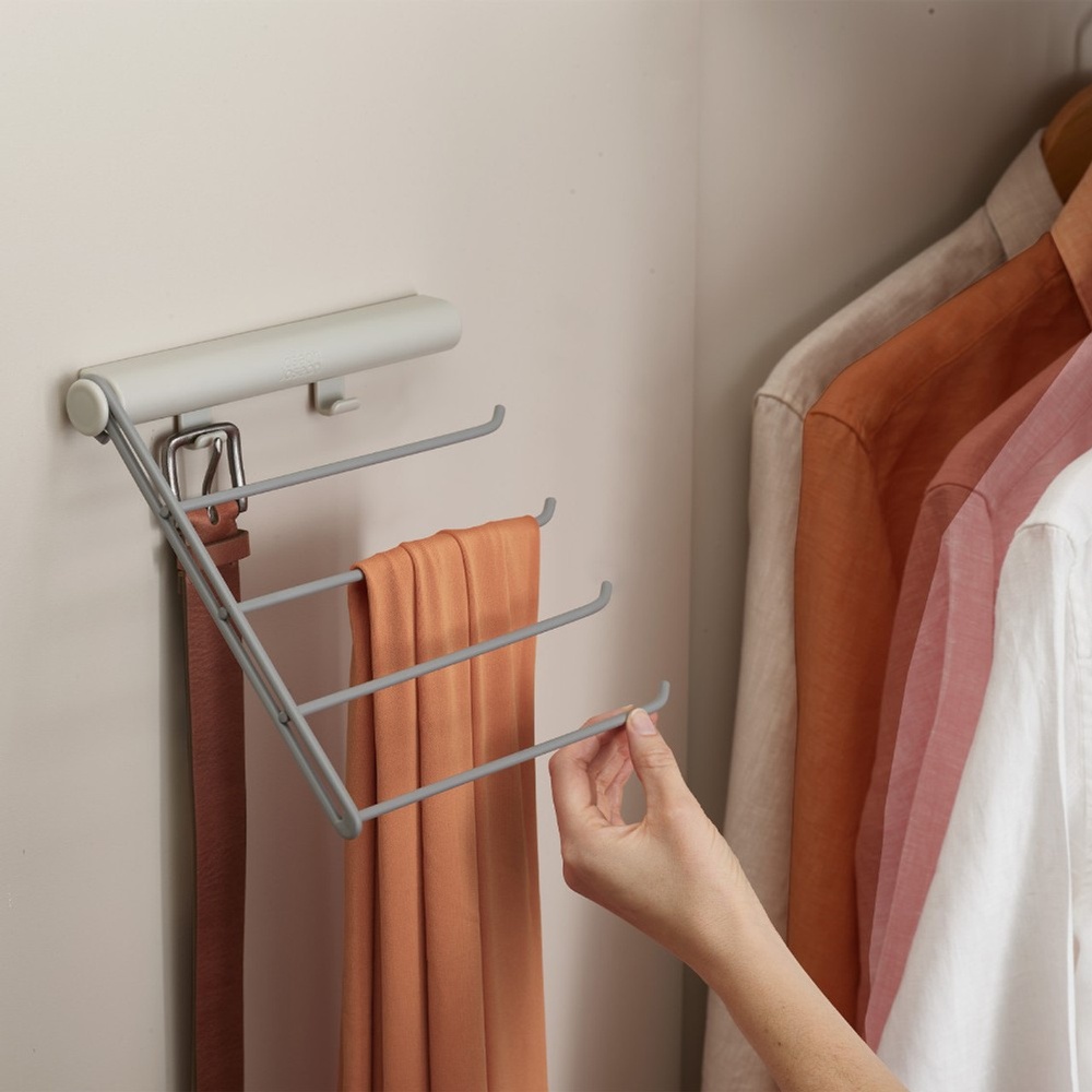 Hanging Rail for Ties / Belts / Scarfs, ORDERLY, Joseph Joseph, Ecru / Grey