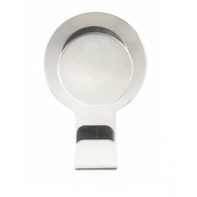 Self-adhesive metallic hook, BLANDAS DOUBLE HOOK, 5 x H 7,5 cm