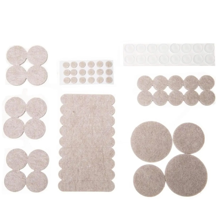 Self-Adhesive Furniture pads, Set of 144, BIG PACKPROTEKTOR PADS, Beige