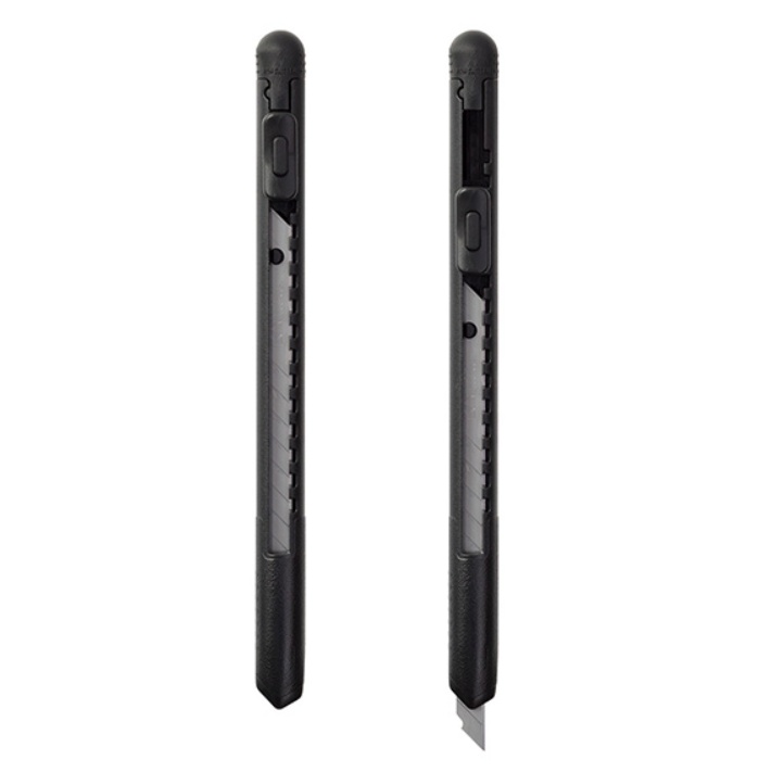 Cutter, MIDORI PEN CUTTER, ∅1 cm × 14 cm, black