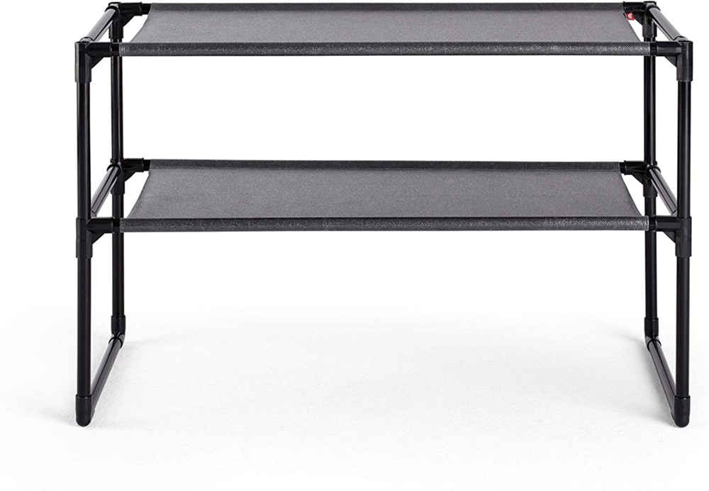 Shoe Rack for 9 pairs of shoes, ZAPATERO, 59 x 28 x H 38 cm, Black