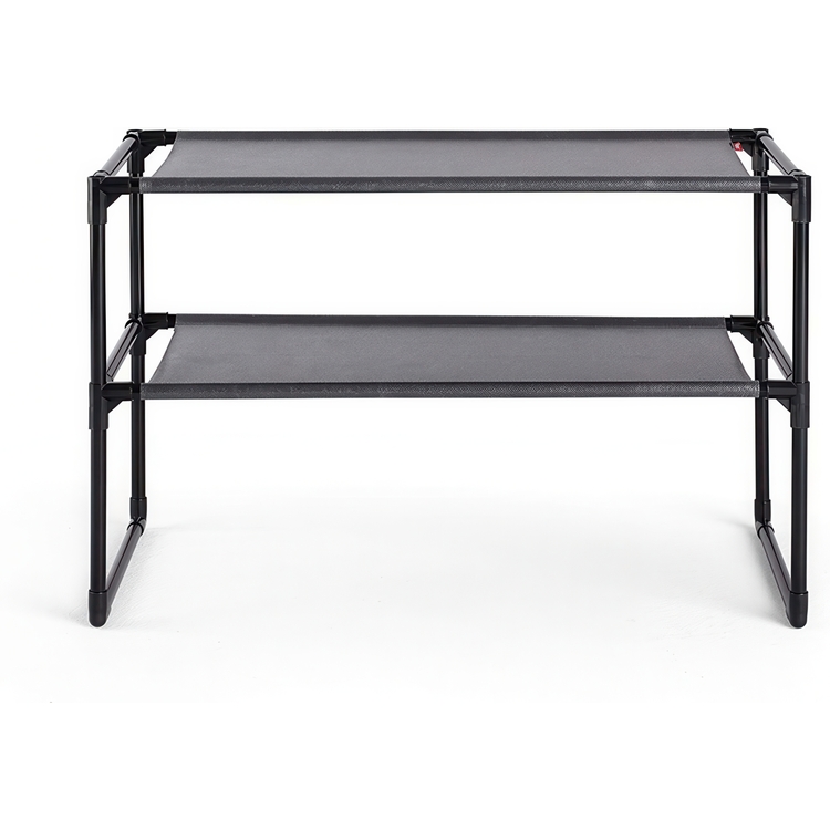 Shoe Rack for 9 pairs of shoes, ZAPATERO, 59 x 28 x H 38 cm, Black