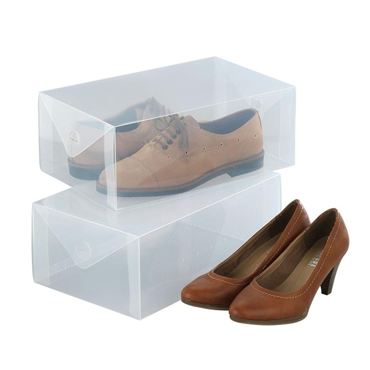 Shoe boxes, Set of 2, AUFBEWAHRUNGSBOX, 34 x 21 x H13 cm, Clear