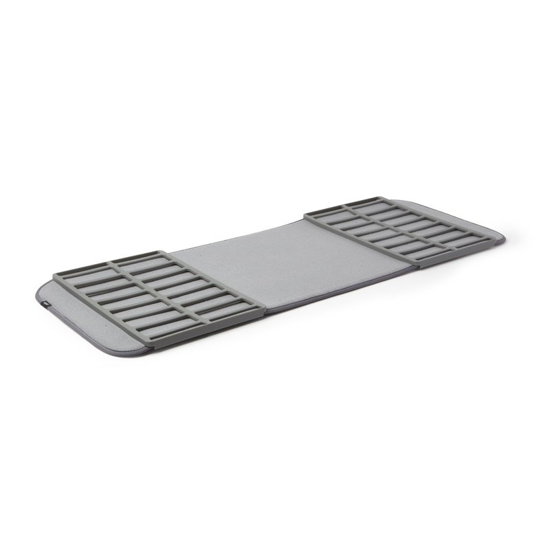 Doormat, SHOE DRY, Umbra, 88 x 33 cm, Grey