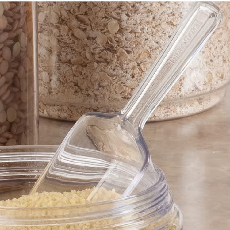 Scoops, set of 4, LARGE BASIC SCOOPS, Clear