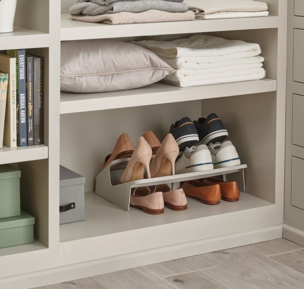 Shoe Rack, Space Saving, LARGE SHOE-IN RACK, Joseph Joseph, Light Grey