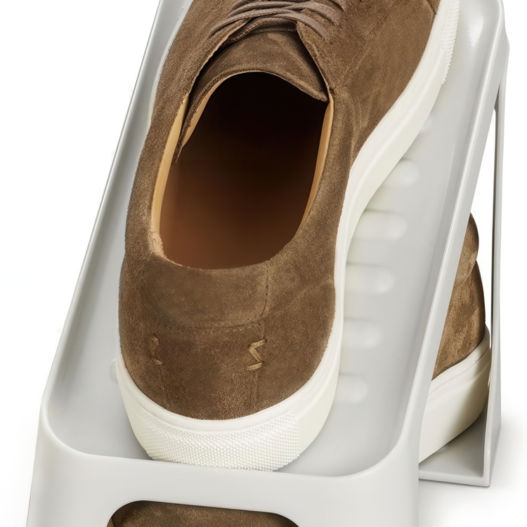 Shoe Organizer, 2 Pack, SHOE-IN COMPACT, Joseph Joseph, Ecru