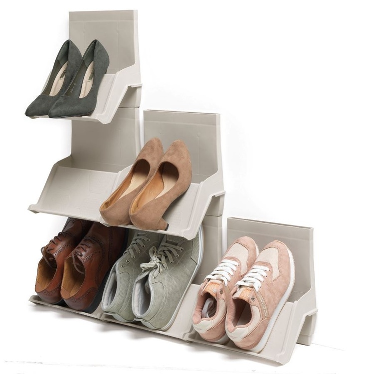 Shoe Organizer, SLID ORGANIZZA SCARPE, 25 x 17,5 x H 27 cm, Sand