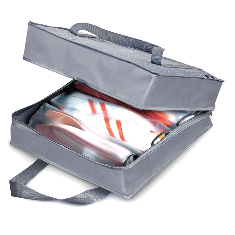 Shoe Bag, 6 pairs, TRAVEL - PORTASCARPE, 36 x 36 x 17cm, grey