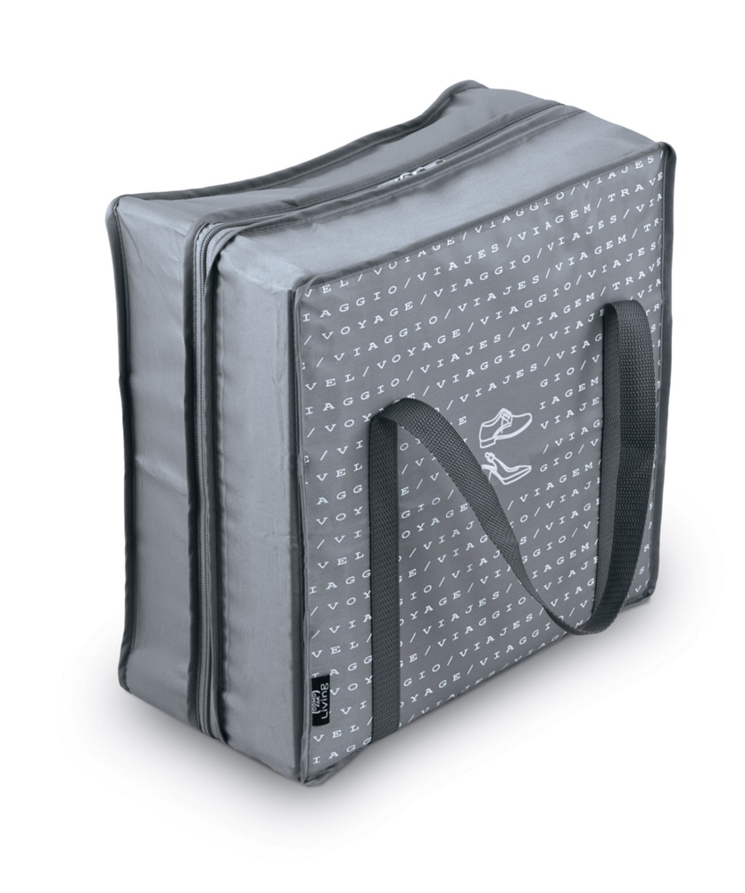 Shoe Bag, 6 pairs, TRAVEL - PORTASCARPE, 36 x 36 x 17cm, grey