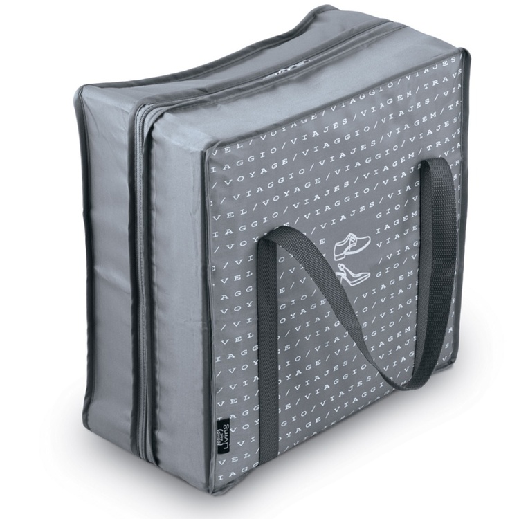 Shoe Bag, 6 pairs, TRAVEL - PORTASCARPE, 36 x 36 x 17cm, grey