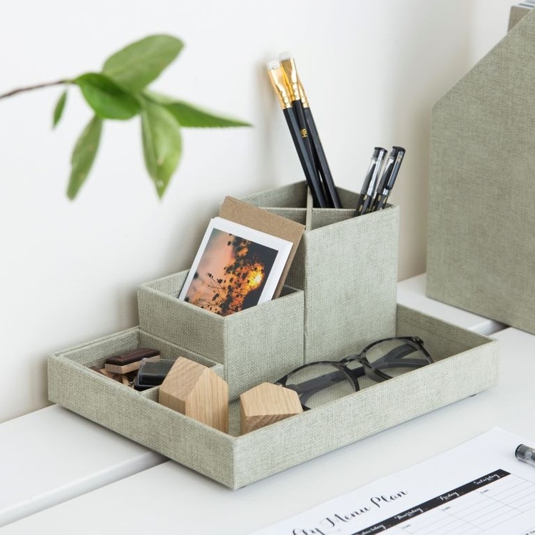 Desktop organizer, 4 parts, BIGSO LENA CANVAS