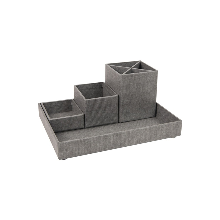 Desktop organizer, BIGSO LENA CANVAS, Grey