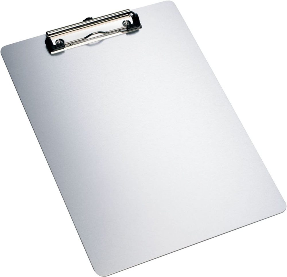 Clip-Board A4, WRITE, Aluminum