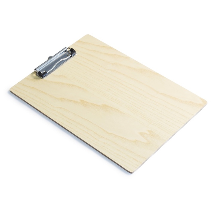 Clip-Board in wood, A4, DESKSTORE, Nature