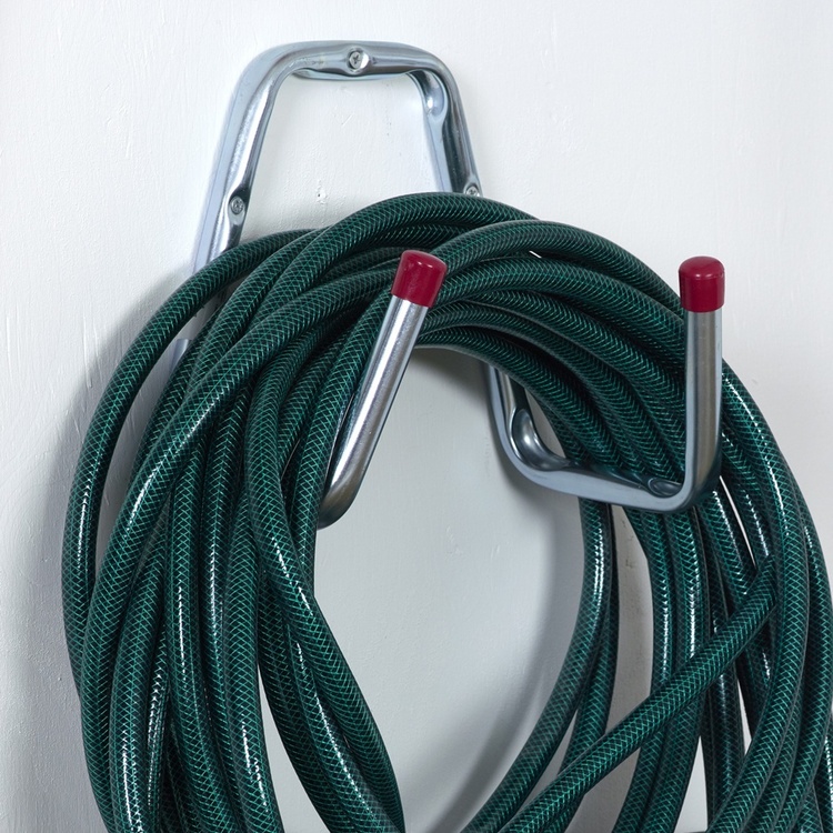 Hose holder, 2-hook, HABO, Steel