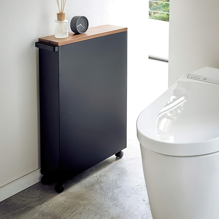 Narrow storage trolley, TOWER ROLLING SLIM CART, 13 x 47,5 x H 68 cm