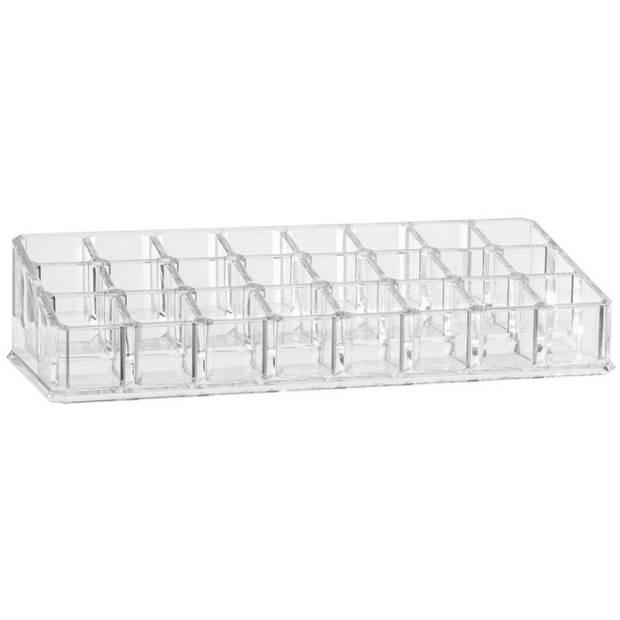 Make-Up Organizer, 24-Section, SELENA ORGANISEUR MAQUILLAGE, 22,4 x 9,1 x H 5 cm, Clear 