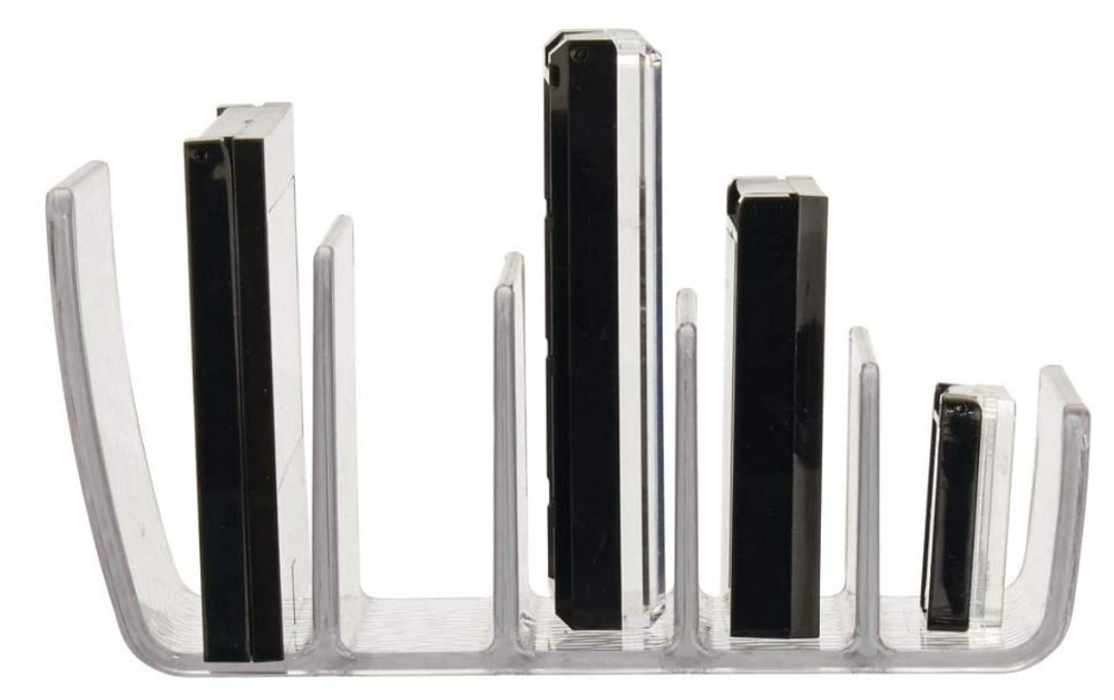 Make-up organizer, 5 compartments, RAIN COSMETIC PALETTE, 10 x 15 x H 7,6 cm, Transparent