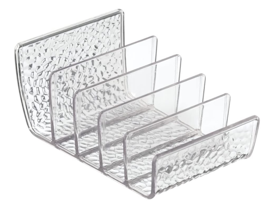 Make-up organizer, 5 compartments, RAIN COSMETIC PALETTE, 10 x 15 x H 7,6 cm, Transparent