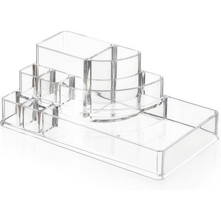 Make up organizer, SELENA ORGANISEUR MAQUILLAGE, 17,3 x 6,6 x H 9,4 cm, Clear