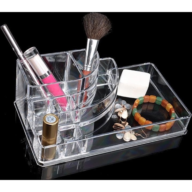 Make up organizer, SELENA ORGANISEUR MAQUILLAGE, 17,3 x 6,6 x H 9,4 cm, Clear