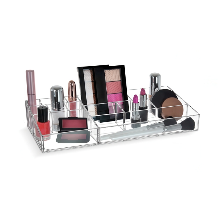 Make up organiser XL, LIVING, 35,5 x 16 x H 6,5 cm, Clear