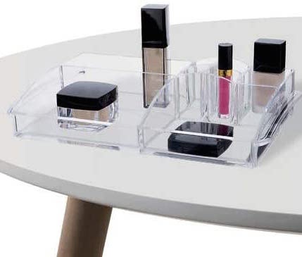 Make up organizer with handels, Large, MY PRETTY ORGANISER, 35 x 20,5 x H 7,5 cm, Clear 