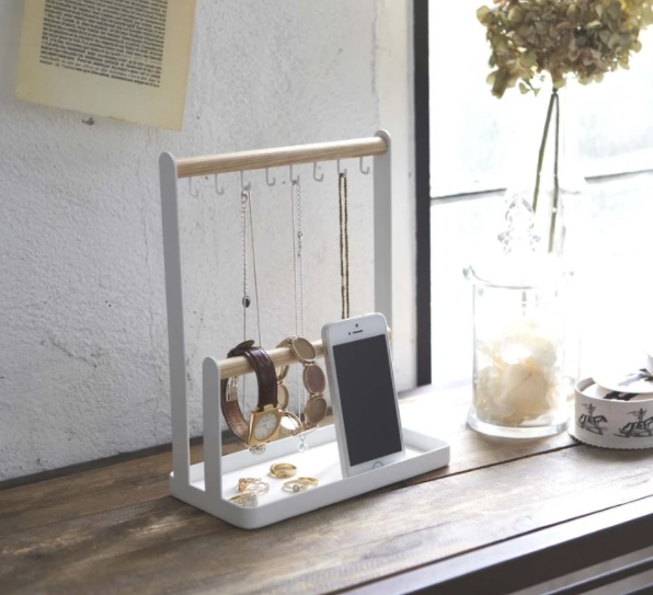 Jewelry & accessories stand, TOSCA, 20 x 10 x H 28,5 cm, Yamazaki, White