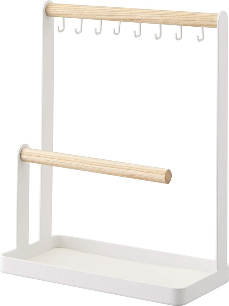 Jewelry & accessories stand, TOSCA, 20 x 10 x H 28,5 cm, Yamazaki, White