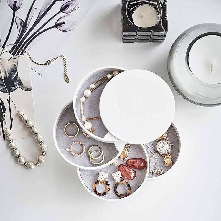 Jewelry box / storage box, TOWER ACCESSORIES TRAY, Yamazaki, White