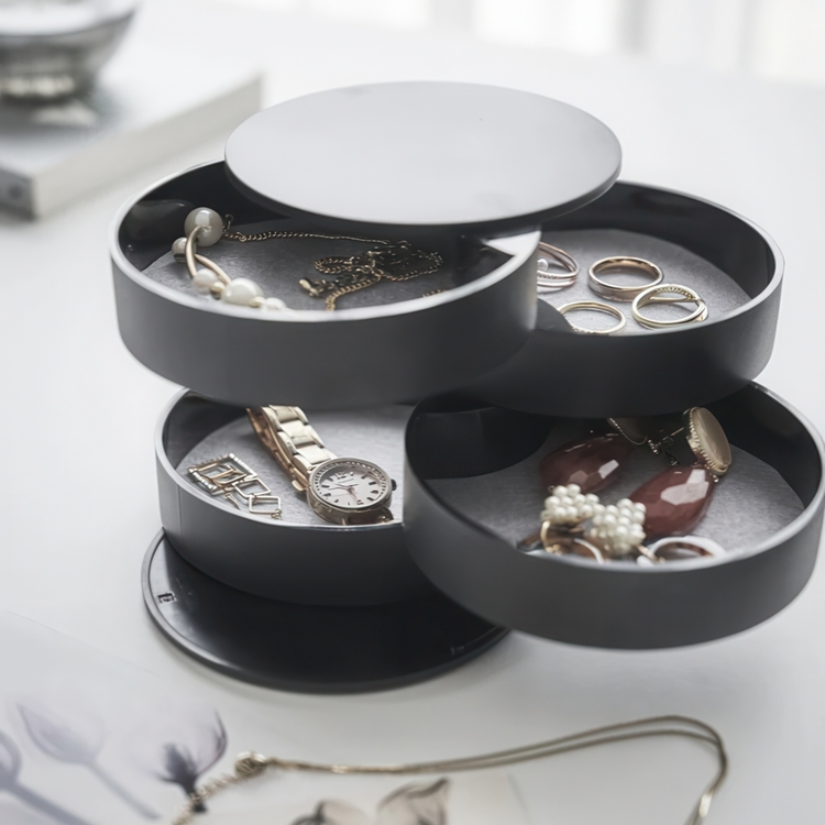 Jewelry box TOWER ACCESSORIES TRAY, Yamazaki, Black
