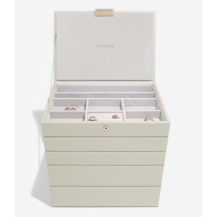 Jewellery Box, 5 layers, CLASSIC STACKERS, 18 x 25 x H 25,5 cm