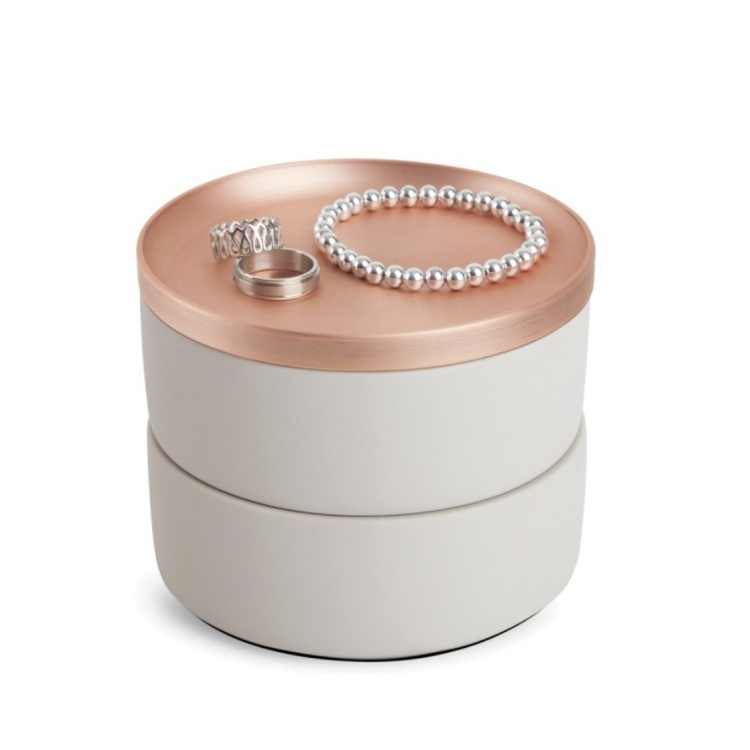 Jewelry box, Round, TESORA, Ø 12,7cm, Umbra