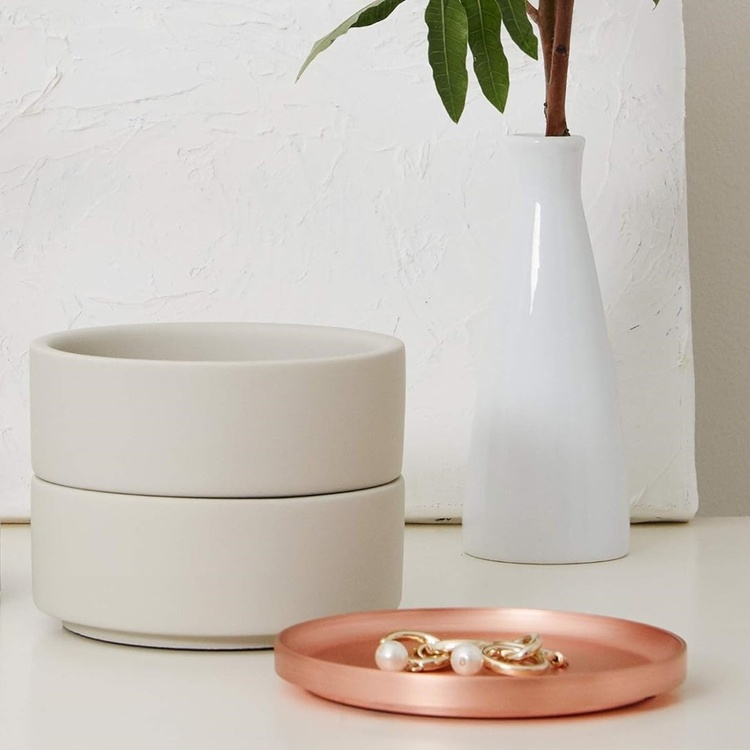 Jewelry box, Round, TESORA, Ø 12,7cm, Umbra
