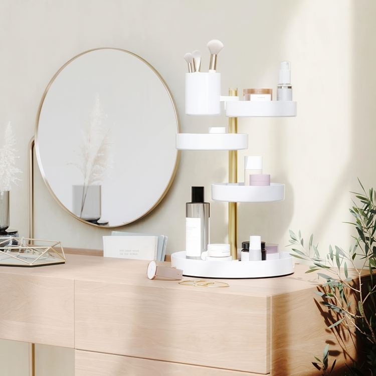 Rotating Organizer, PIROUETTE, Ø 23 x H 35 cm, Umbra